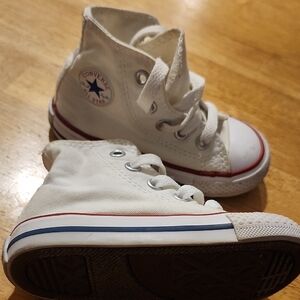 Converse Kids White High-Top Sneakers